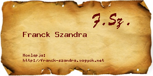 Franck Szandra névjegykártya